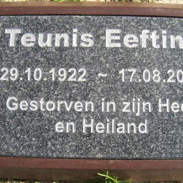 EEFTING Teunis 1922-2007