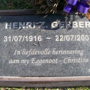 GERBER Henri Z. 1916-2007