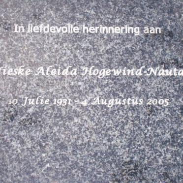 NAUTE Nieske Aledia Hogewind 1931-2005