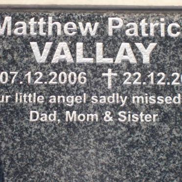 VALLAY Matthew Patrick 2006-2006