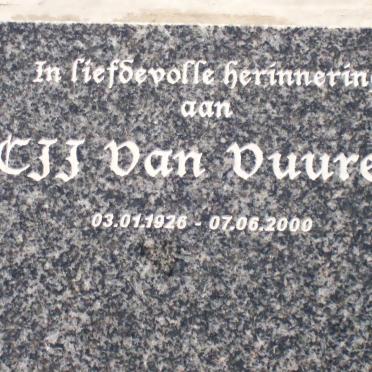 VUUREN C.J.J., van 1926-2000