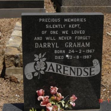 ARENDSE Darryl Graham 1967-1987