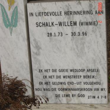 AGENBAG  Schalk Willem 1973-1996