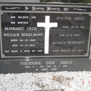 ABELN Theodore Dirk 1919-1986