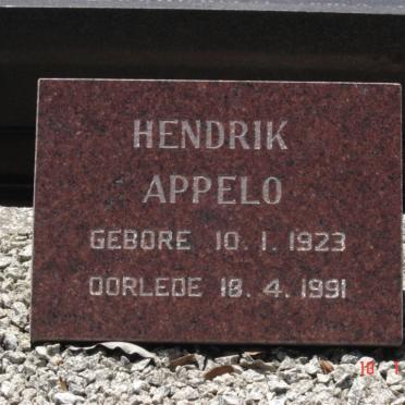 APELLO Hendrik 1923-1991