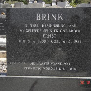 BRINK Ernst 1959-1982