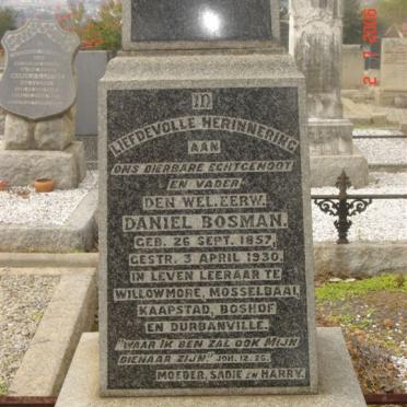 BOSMAN Daniel 1857-1930