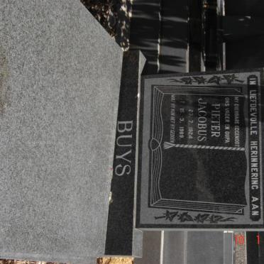 BUYS Pieter Jacobus 1924-1989