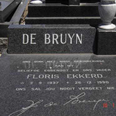 BRUYN Floris Ekkerd, de 1937-1990