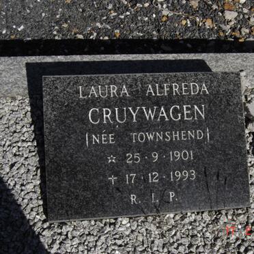 CRUYWAGEN Laura Alfreda nee TOWNSHEND 1901-1993