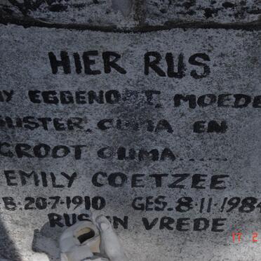 COETZEE Emily 1910-1984