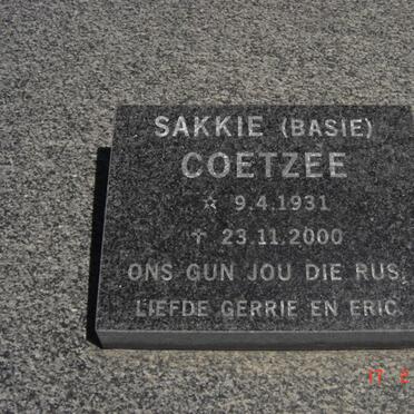 COETZEE Sakkie 1931-2000
