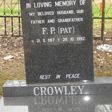 CROWLEY F.P. 1917-1992