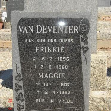 DEVENTER Frikkie, van 1896-1960 &amp; Maggie 1907-1983