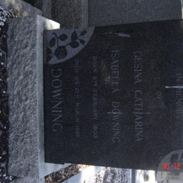 DOWNING Gesina Catharina Isabella 1903-1961