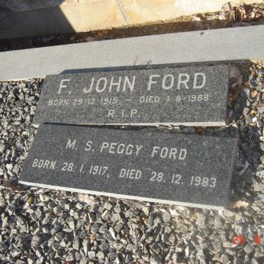 FORD F. John 1915-1968 &amp; M.S. 1917-1983