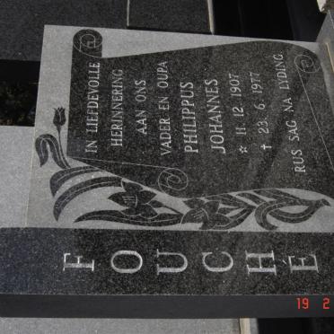 FOUCHé Philippus Johannes 1907-1977