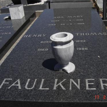 FAULKNER Henry John Thomas 1892-1986 &amp; Ada Mary 1898-1988