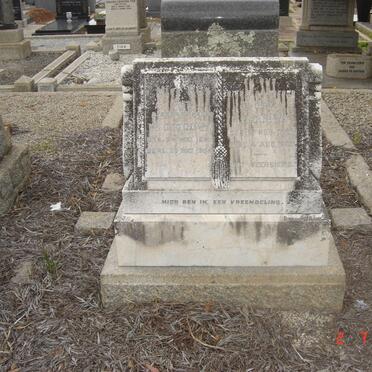 GOUWS M.C 185?-19?4 &amp; M.L. 18??-??