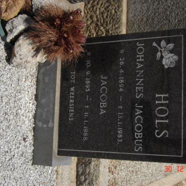 HOLS Johannes Jacobus 1894-1983 &amp; Jacoba 1895-1988