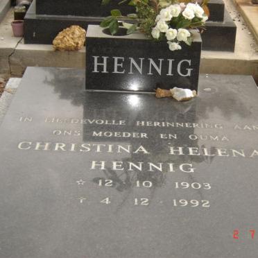 HENNIG Christina Helena 1903-1992
