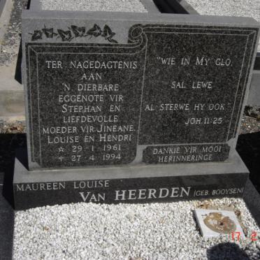 HEERDEN Maureen Louise, van nee BOOYSEN 1961-1994