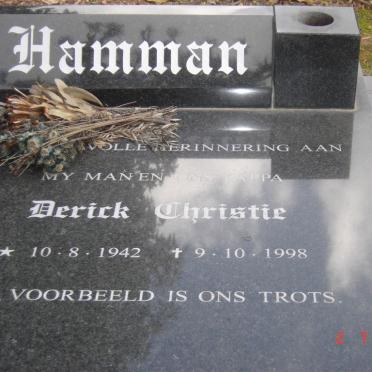 HAMMAN Derick Christie 1942-1998