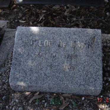 HAAN Roelof, de 1904-1986