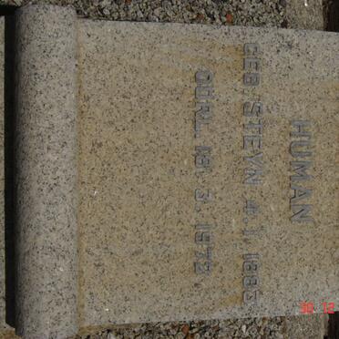 HUMAN Geertruyda Magdalena nee STEYN 1883-1972