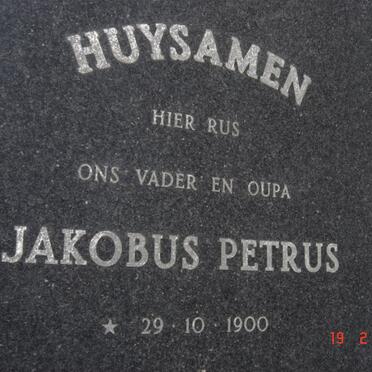 HUYSAMEN Jakobus Petrus 1900-