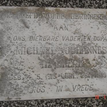 KLERK Micheal Johannes 1915-1968 :: DE KLERK Jacques 1971-2001