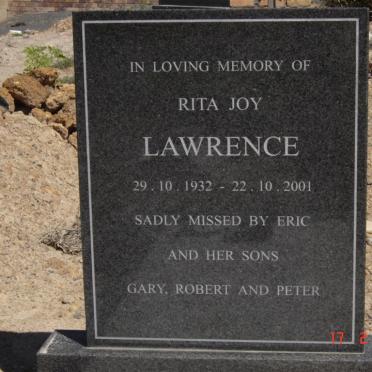 LAWRENCE Rita Joy 1932-2001
