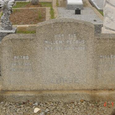 LUBBE Willem Petrus 1890-1958 :: LUBBE Petro 1920-1937 :: LUBBE Willem 1938-1938