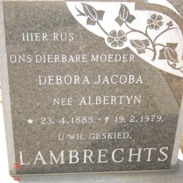 LAMBRECHTS Debora Jacoba nee ALBERTYN 1885-1979