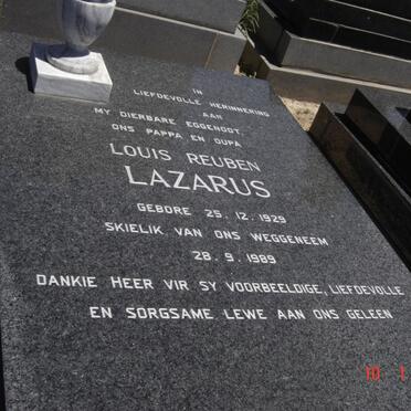 LAZARUS Louis Ruben 1929-1989