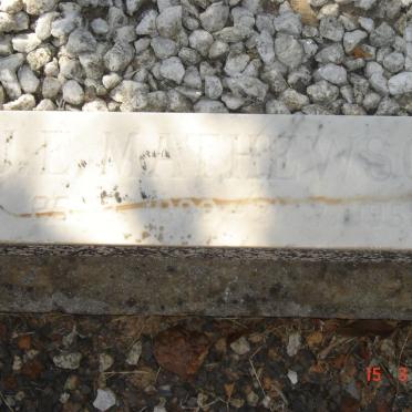 MATHEWSON J.E. 188?-1958