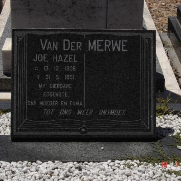 MERWE Joe Hazel, van der 1936-1991