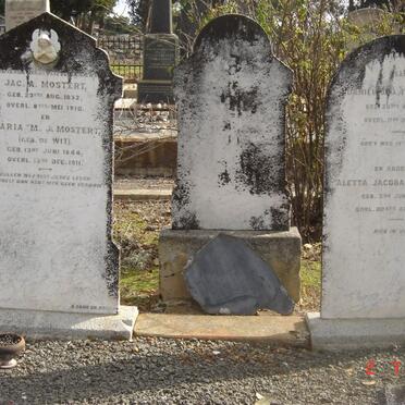 MOSTERT J.A. 1832-1910 &amp; Maria M. DE WIT 1844-1911 :: THEUNISSEN Daniël ? 1872-1909 &amp; Aletta Jacoba 1874-1956