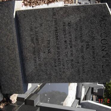 McCONNELL Frank 1912-1993 &amp; Eva 1919-1985