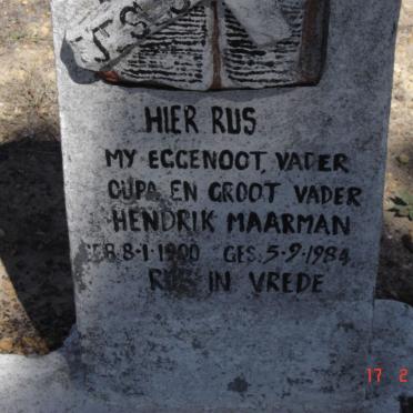 MAARMAN Hendrik 1900-1984
