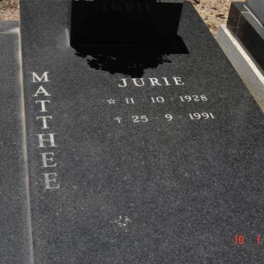 MATTHEE Jurie 1928-1991
