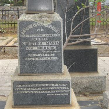 NIEKERK Christina Maria, van 1867-1926
