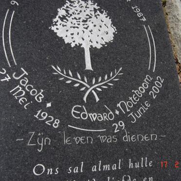 NOTEBOOM Jacob Edward 1928-2002 &amp; Martha Maria 1921-1987