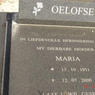 OELOFSE Maria 1911-2000