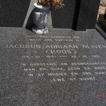 OLIVIER Jacobus Adriaan 1941-1991