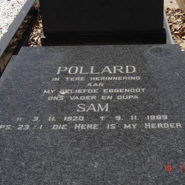POLLARD Sam 1920-1989