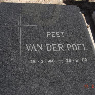 POEL Peet, van der 1940-1988
