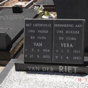 RIET Van, van der 1924-1970 &amp; Vera 1923-1990