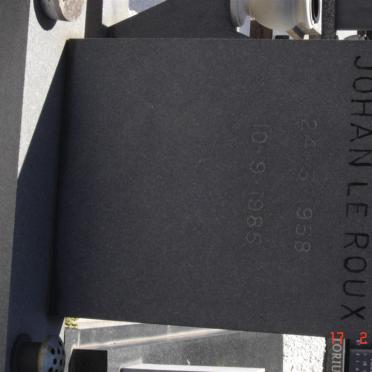 ROUX Johan, le 1958-1985