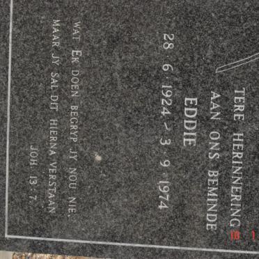 RETIEF Eddie 1924-1974